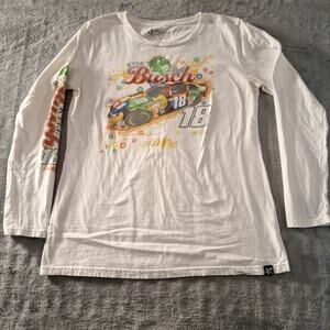 Women's Kyle Busch Chase Authentics M & M Long Sleeve T-Shirt XL Cotton